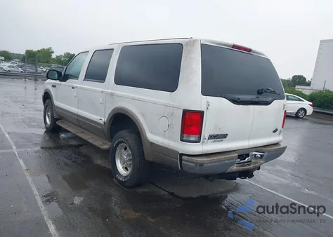 2000 Ford Excursion Limited from USA, damaged, VIN 1FMNU43S3YEB61127